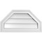 Ekena Millwork Octagonal Top Surface Mount PVC Gable Vent w/ 2"W x 1-1/2"P Brickmould Frame, 22"W x 12"H GVPOT22X1202SN - alternate 1